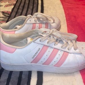 Pink Adidas Superstars